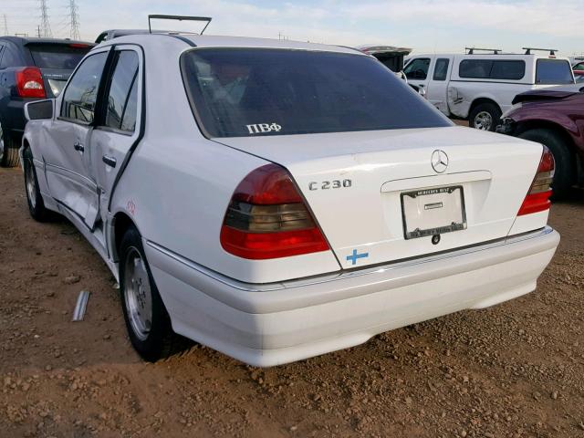 WDBHA23G2WA649093 - 1998 MERCEDES-BENZ C 230 WHITE photo 3