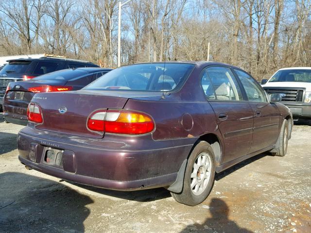 1G1NE52J2X6112695 - 1999 CHEVROLET MALIBU LS MAROON photo 4
