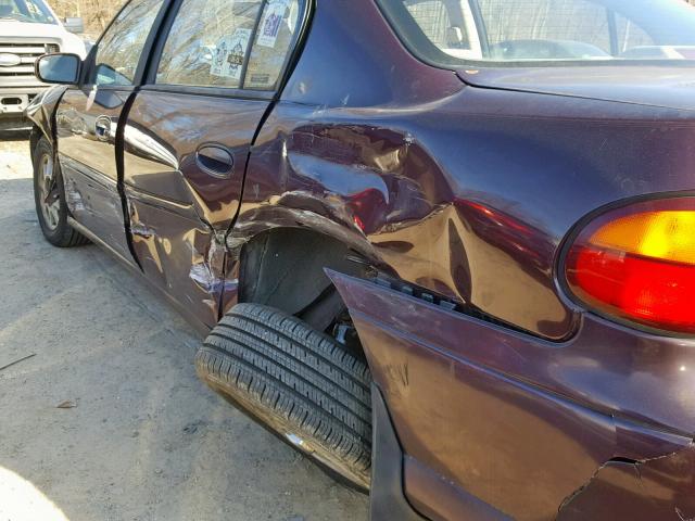1G1NE52J2X6112695 - 1999 CHEVROLET MALIBU LS MAROON photo 9