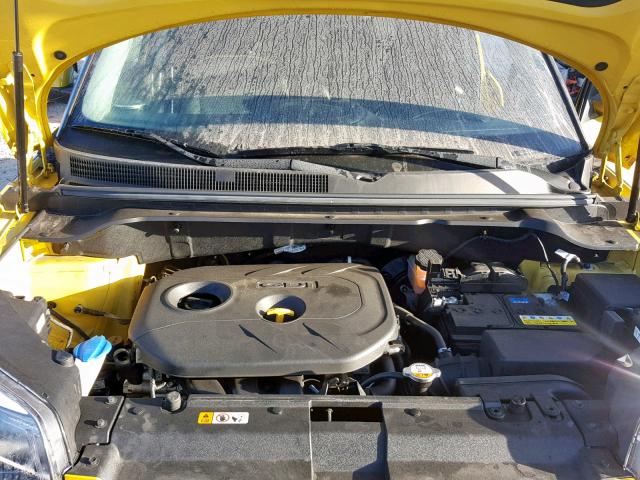 KNDJP3A51G7295235 - 2016 KIA SOUL + YELLOW photo 7