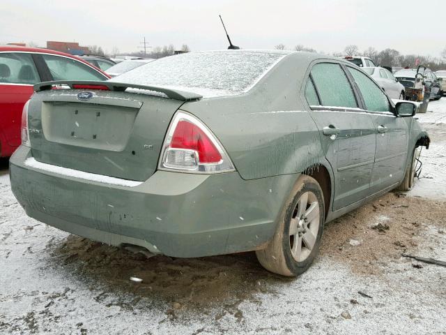 3FAHP07Z98R264547 - 2008 FORD FUSION SE GREEN photo 4