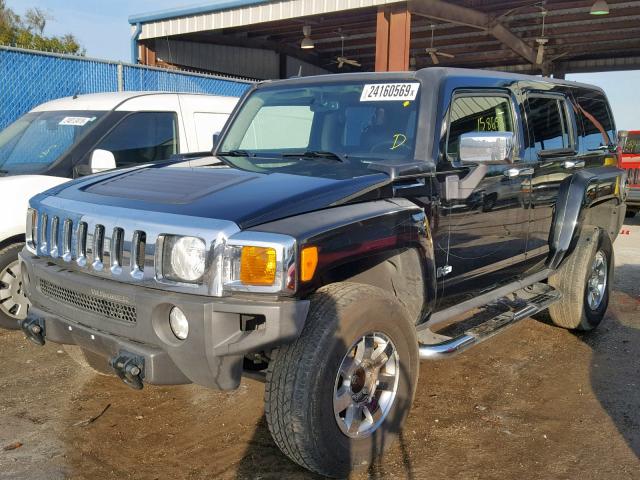 5GTDN13EX78192970 - 2007 HUMMER H3 BLACK photo 2