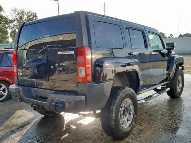 5GTDN13EX78192970 - 2007 HUMMER H3 BLACK photo 4