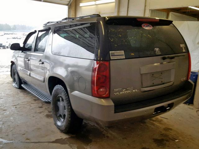 1GKFK16387J199805 - 2007 GMC YUKON XL K GRAY photo 3