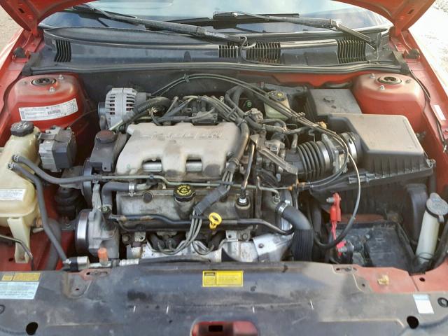 1G2NE52E1XC558773 - 1999 PONTIAC GRAND AM S RED photo 7