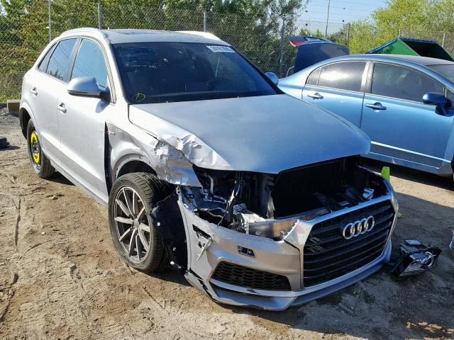 WA1BCCFS9JR033659 - 2018 AUDI Q3 PREMIUM SILVER photo 1