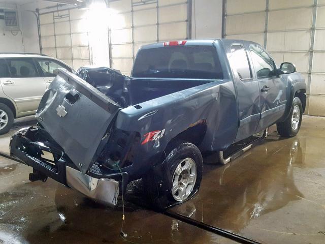 2GCEK19C971679834 - 2007 CHEVROLET SILVERADO BLUE photo 4