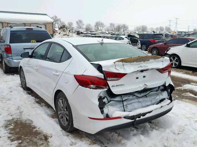 5NPD84LF1JH340604 - 2018 HYUNDAI ELANTRA SE WHITE photo 3