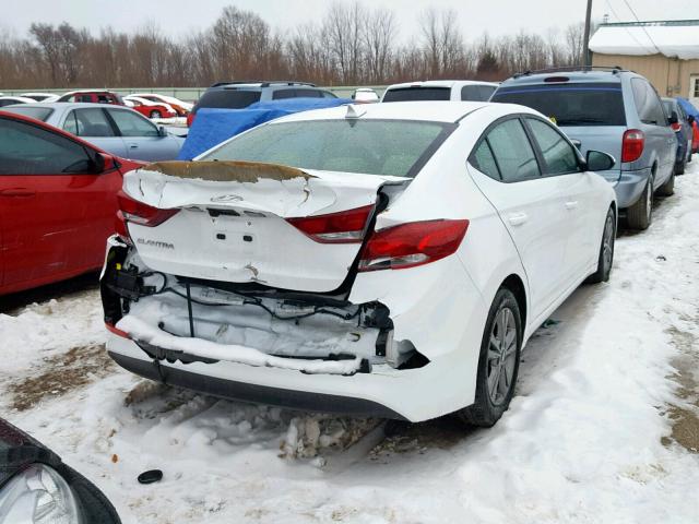 5NPD84LF1JH340604 - 2018 HYUNDAI ELANTRA SE WHITE photo 4