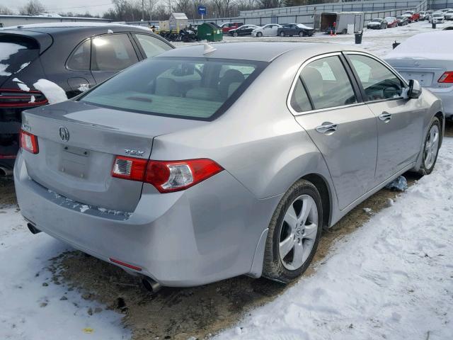 JH4CU2F63AC011761 - 2010 ACURA TSX SILVER photo 4