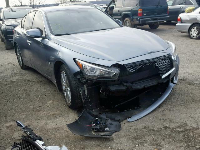 JN1BV7AR8FM399003 - 2015 INFINITI Q50 BASE BLUE photo 1