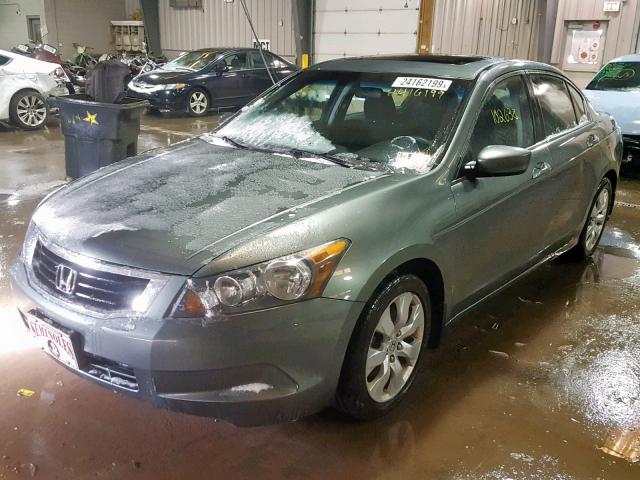 1HGCP26759A105649 - 2009 HONDA ACCORD EX GREEN photo 2