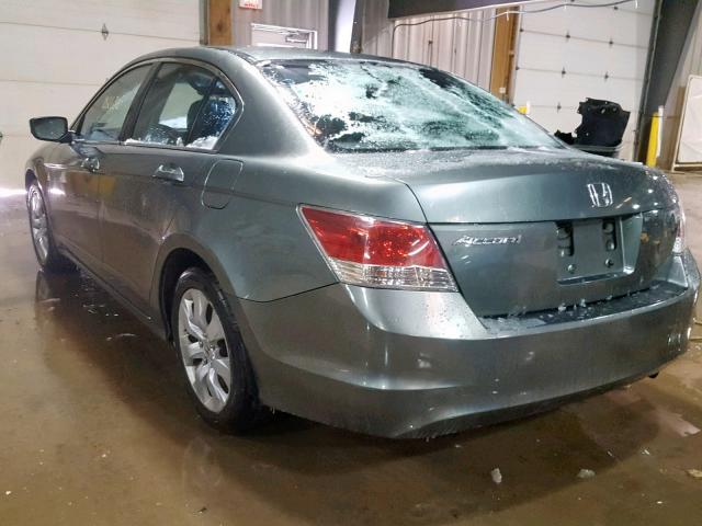 1HGCP26759A105649 - 2009 HONDA ACCORD EX GREEN photo 3