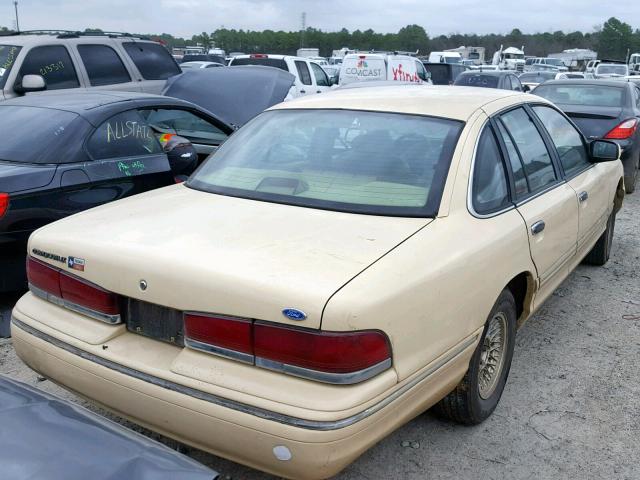 2FALP74W5TX129699 - 1996 FORD CROWN VICT YELLOW photo 4