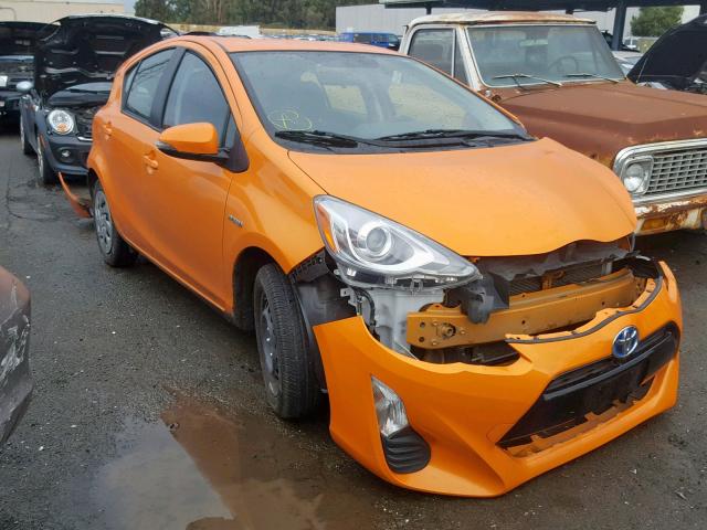 JTDKDTB3XG1128014 - 2016 TOYOTA PRIUS C ORANGE photo 1