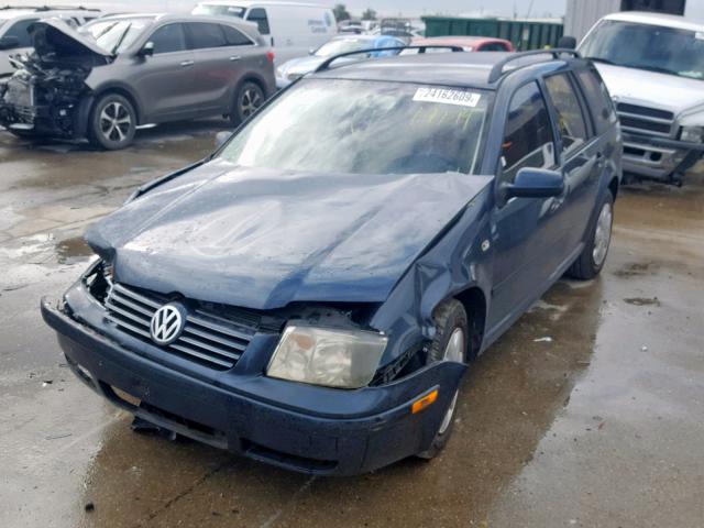 WVWRL61J84W141894 - 2004 VOLKSWAGEN JETTA GL BLUE photo 2