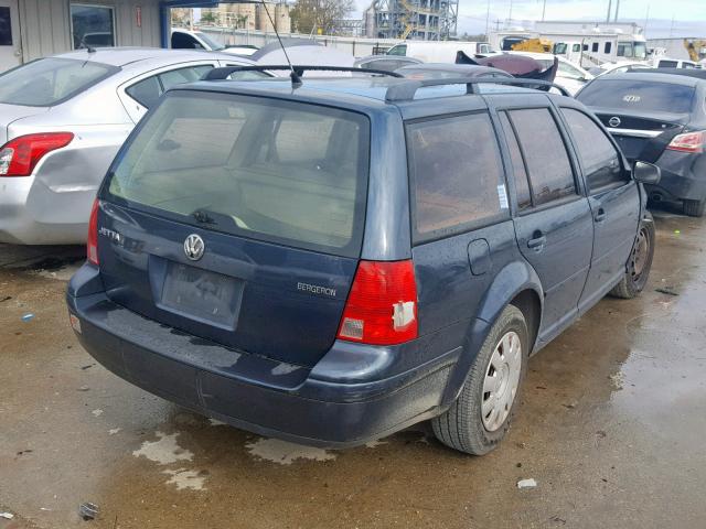 WVWRL61J84W141894 - 2004 VOLKSWAGEN JETTA GL BLUE photo 4