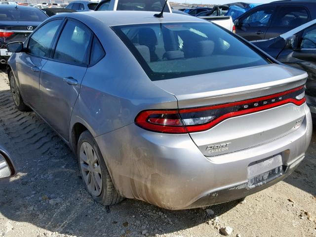 1C3CDFBB7ED702419 - 2014 DODGE DART SXT GRAY photo 3