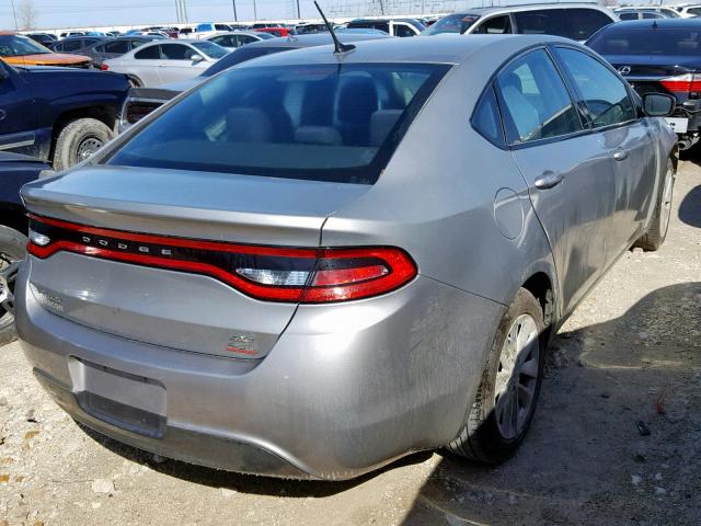 1C3CDFBB7ED702419 - 2014 DODGE DART SXT GRAY photo 4