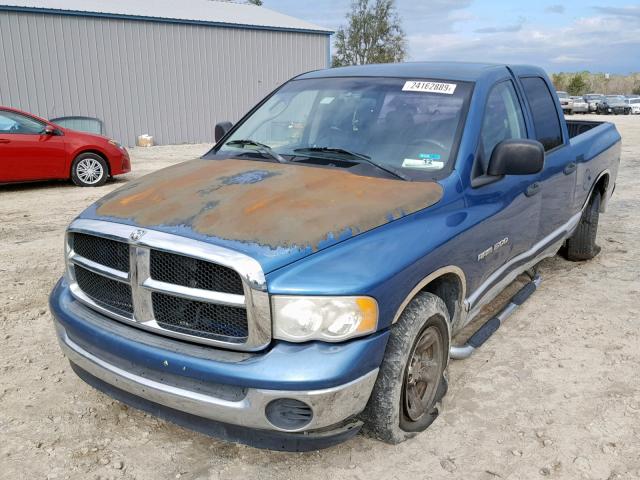 1D7HA18N84S572360 - 2004 DODGE RAM 1500 S BLUE photo 2