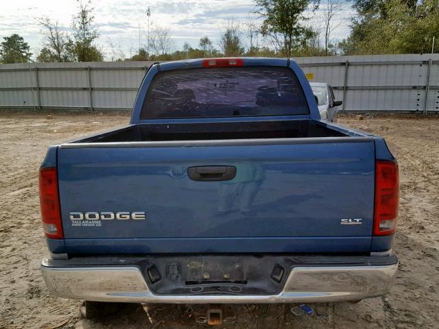 1D7HA18N84S572360 - 2004 DODGE RAM 1500 S BLUE photo 9