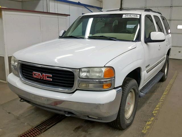 1GKEK13T51J160533 - 2001 GMC YUKON WHITE photo 2