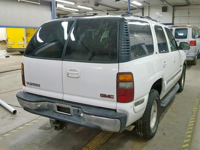 1GKEK13T51J160533 - 2001 GMC YUKON WHITE photo 4