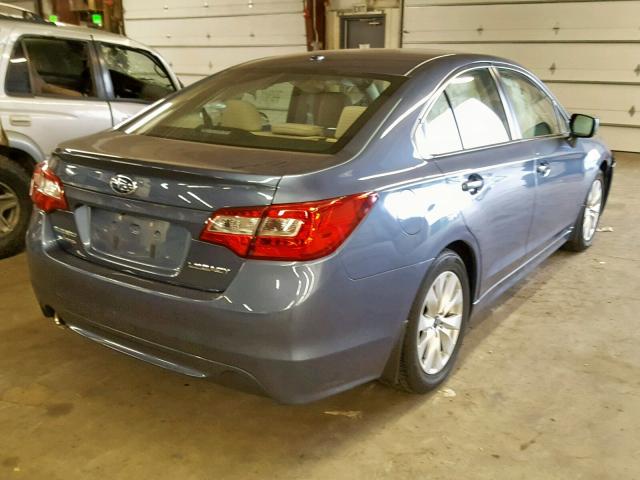 4S3BNBD65F3034141 - 2015 SUBARU LEGACY 2.5 BLUE photo 4