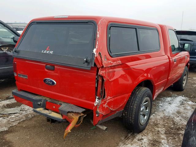 1FTYR10DX8PA48741 - 2008 FORD RANGER RED photo 4