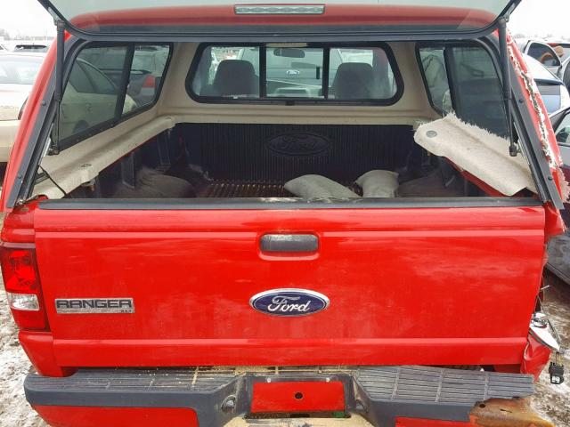 1FTYR10DX8PA48741 - 2008 FORD RANGER RED photo 6