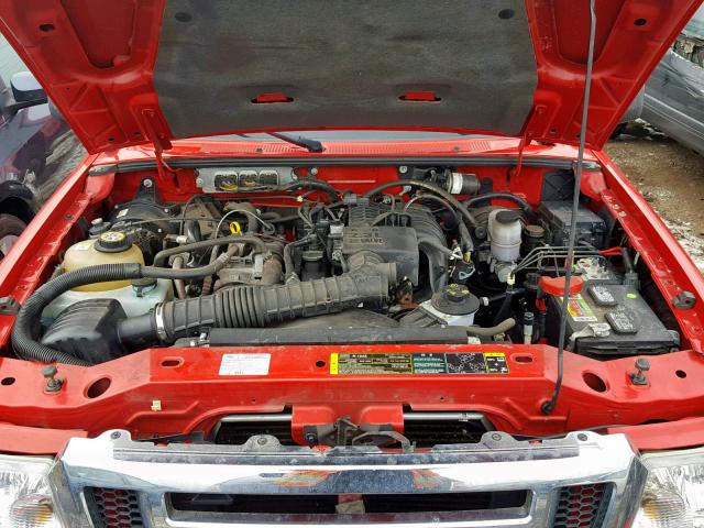 1FTYR10DX8PA48741 - 2008 FORD RANGER RED photo 7