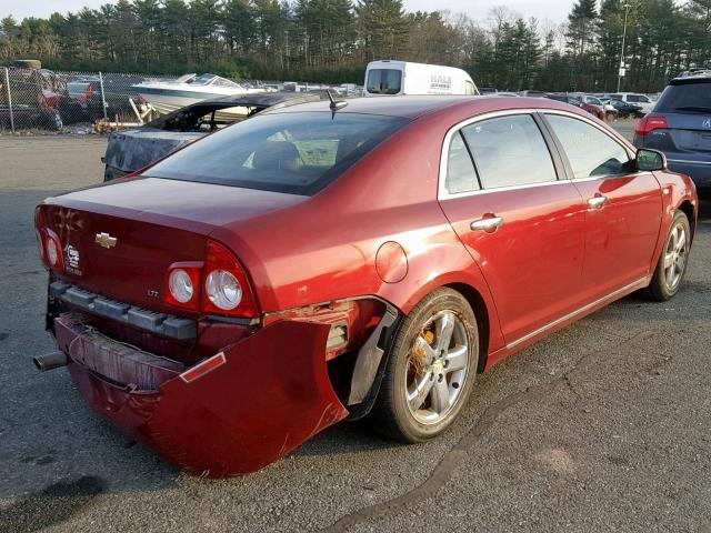 1G1ZK57B28F274839 - 2008 CHEVROLET MALIBU LTZ წითელი ფოტო 4
