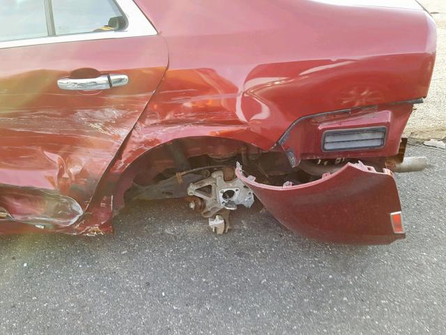 1G1ZK57B28F274839 - 2008 CHEVROLET MALIBU LTZ წითელი ფოტო 9