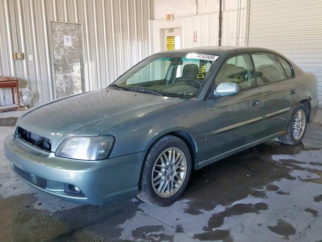 4S3BE635337212875 - 2003 SUBARU LEGACY L GREEN photo 2