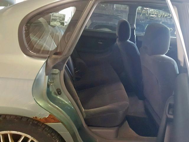 4S3BE635337212875 - 2003 SUBARU LEGACY L GREEN photo 6