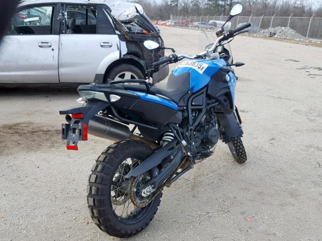 WB10B1207EZL06609 - 2014 BMW F800 GS BLUE photo 4