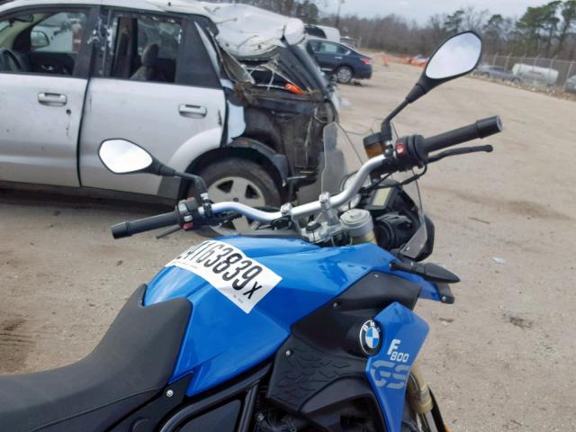WB10B1207EZL06609 - 2014 BMW F800 GS BLUE photo 5