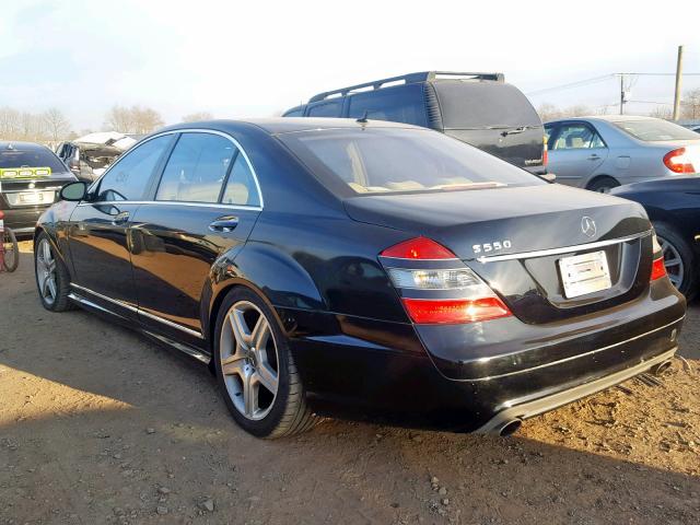 WDDNG71X67A067685 - 2007 MERCEDES-BENZ S 550 BLACK photo 3