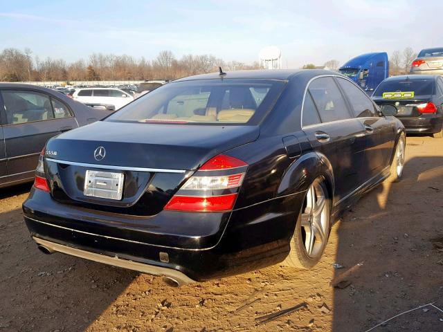 WDDNG71X67A067685 - 2007 MERCEDES-BENZ S 550 BLACK photo 4