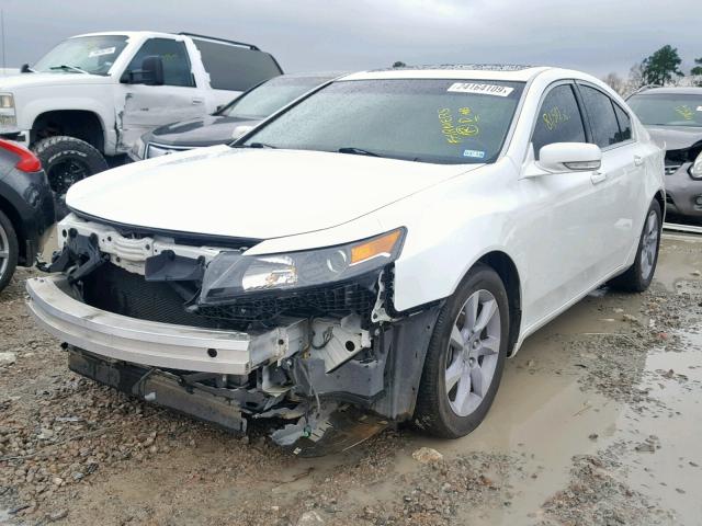 19UUA8F51EA006764 - 2014 ACURA TL TECH WHITE photo 2