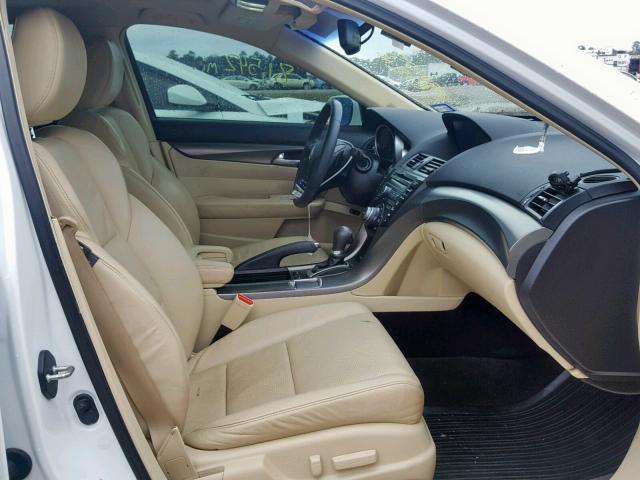 19UUA8F51EA006764 - 2014 ACURA TL TECH თეთრი ფოტო 5