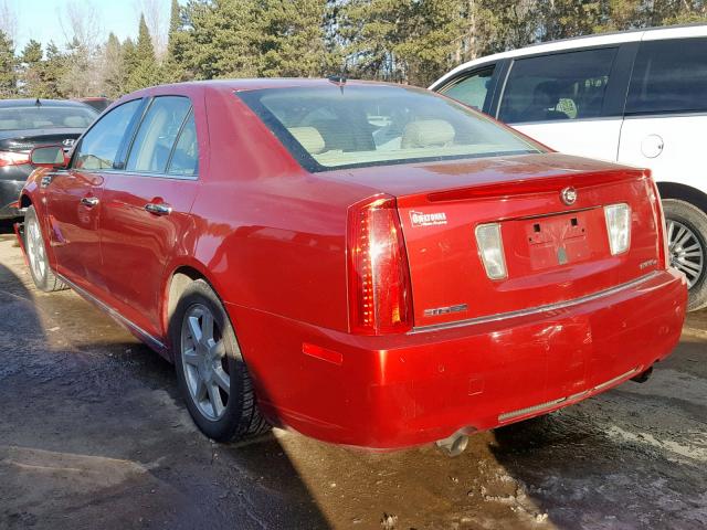 1G6DW67V580114823 - 2008 CADILLAC STS RED photo 3