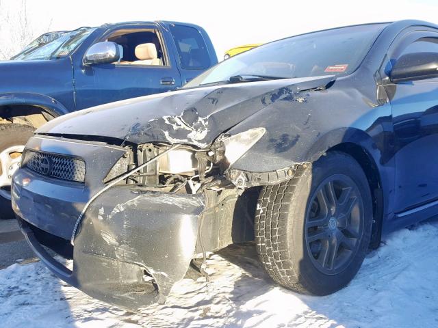 JTKDE167190301489 - 2009 TOYOTA SCION TC შავი ფოტო 9