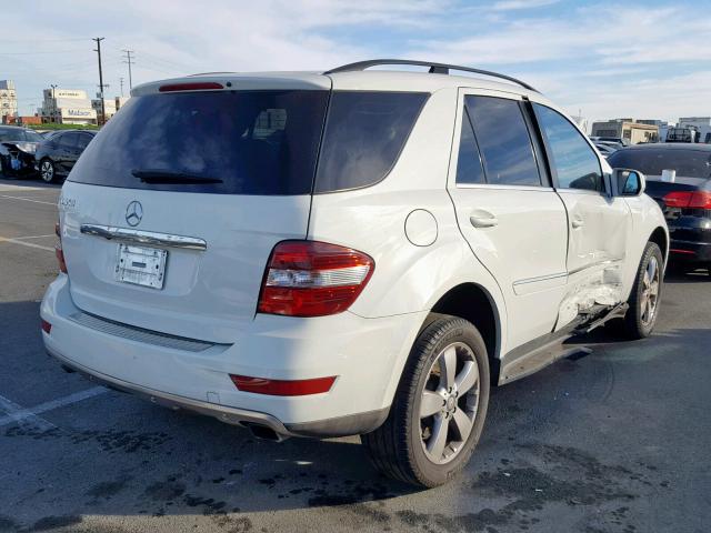 4JGBB5GB1AA607507 - 2010 MERCEDES-BENZ ML 350 WHITE photo 4