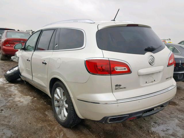 5GAKVCKD3EJ274310 - 2014 BUICK ENCLAVE WHITE photo 3