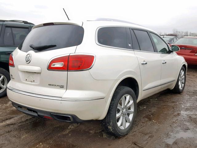 5GAKVCKD3EJ274310 - 2014 BUICK ENCLAVE WHITE photo 4