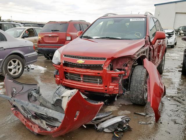 3GNAL3EK2ES605040 - 2014 CHEVROLET CAPTIVA LT RED photo 2