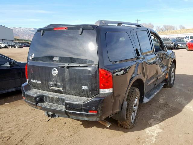 5N1AA0NC4AN606079 - 2010 NISSAN ARMADA SE BLACK photo 4