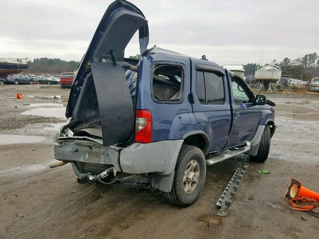 5N1ED28Y8YC594536 - 2000 NISSAN XTERRA XE BLUE photo 4