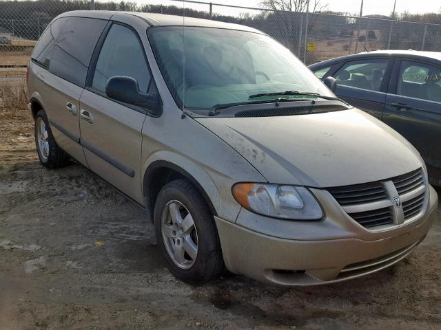 1D4GP45R47B159694 - 2007 DODGE CARAVAN SX TAN photo 1